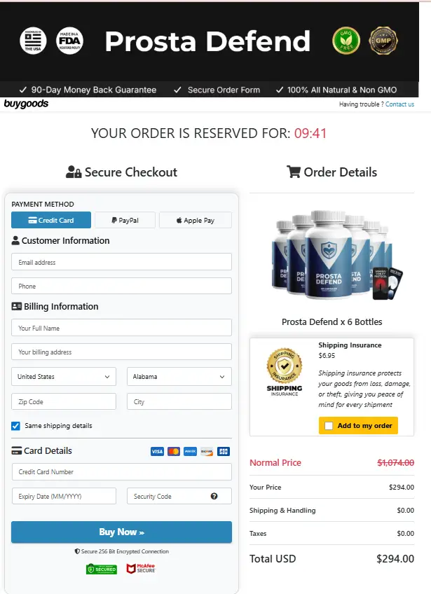 Prosta Defend-Secure-Checkout